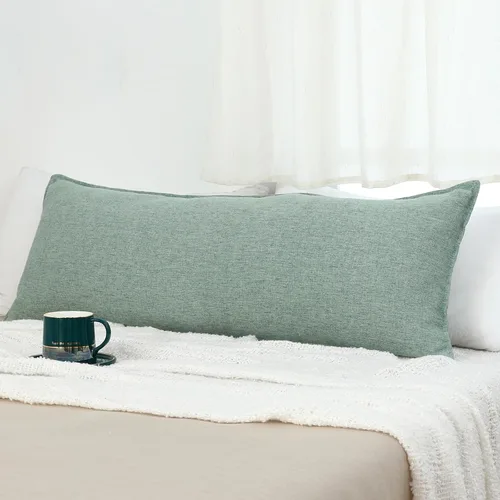 Vista 15 de LIGICKY Juego de 2 fundas de almohada de lino neutro de 18 x 18 pulgadas, fundas de almohada decorativas de color marrón caqui para sala de estar