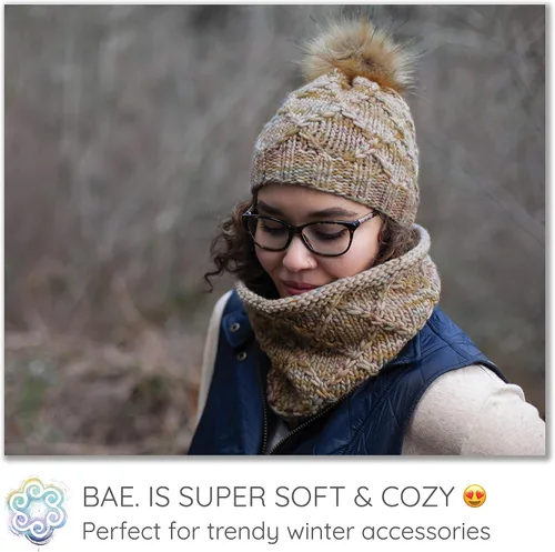 Vista 5 de BAE by Living Dreams - Ovillo de lana tierno, fuerte y súper suave para los tejidos de invierno junto a la piel. Hilo de lana merino 100% extrafino
