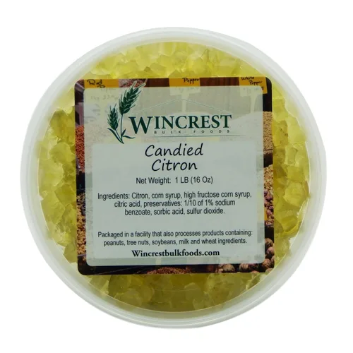 Vista 6 de Fruta confitada - Tina de 1 libra (piña de cereza)