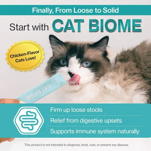 Vista 3 de Doctor By Biome Probióticos para gatos Anti Diarrea Apoyo para el Intestino Felino y Digestivo Salud Inmunológica Estómago Sensible Estreñimiento