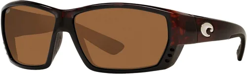 Vista 2 de Costa Del Mar - Gafas de sol rectangulares para hombre diseño de atún Marrón