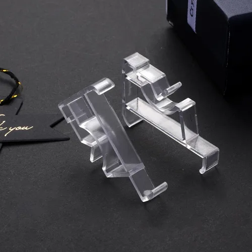 Vista 5 de 12 clips ocultos de plástico transparente de 2 pulgadas para persianas horizontales