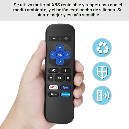 Vista 6 de 【Pack of 2】 Replacement Remote for Roku Box/Express/Premiere/Roku Player Para caja Roku 2 Pack