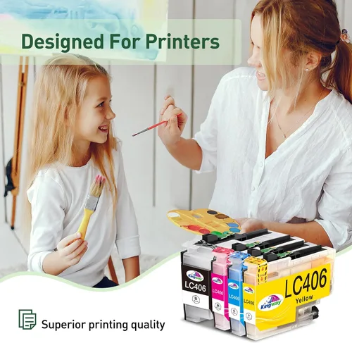 Vista 5 de LC406XL - Cartuchos de tinta para Brother LC406 para impresora Brother LC406 XL MFC-J4335DW MFC-J4535DW MFC-J5855DW MFC-J6555DW MFC-J6955DW