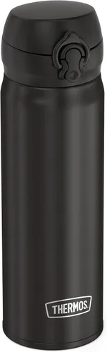 Vista 2 de THERMOS Botella de bebida directa de acero inoxidable de 16 onzas, color negro