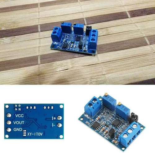 Vista 6 de Acxico 4 unids módulo convertidor de corriente a voltaje 0/4-20mA a 0-3.3V 0-5V 0-10V Transmisor de voltaje Conversión de señal Placa