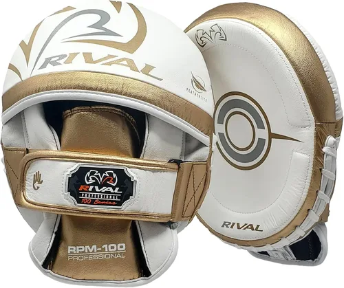 Vista 7 de RIVAL Boxing RPM100 - Guantes profesionales de perforación, diseño ergonómico precurvado, correa de muñeca de gancho y bucle en ángulo y forro