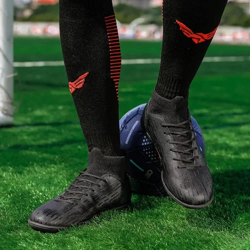Vista 5 de NCNDB Zapatillas de fútbol unisex para interiores y jóvenes para entrenamiento atlético equipo de fútbol
