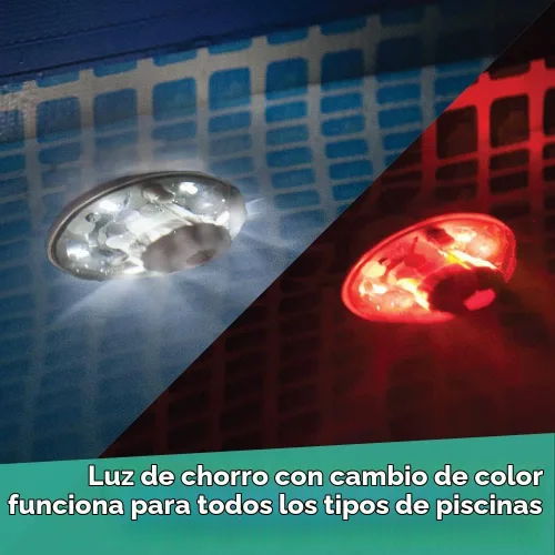Vista 3 de Luces Game de surtidor de rendimiento de cambio de colores para albercas., Blanco