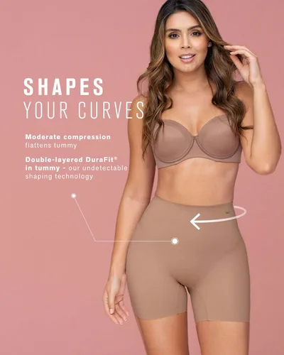 Vista 3 de Leonisa Butt Lifter Shapewear Tummy Control Short Panties for Women with Removable Pads