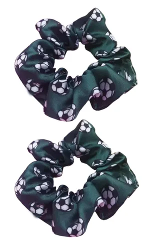 Vista 6 de Bandas elásticas para el pelo de fútbol para mujeres y niñas, accesorios para el pelo de fútbol, accesorios elásticos para cola de caballo, paquete