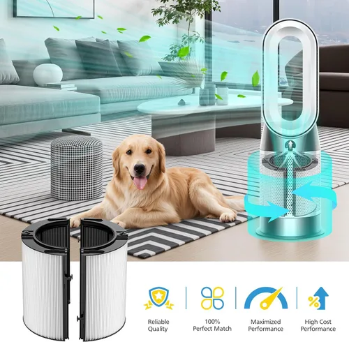 Vista 5 de Paquete de 2 Combi 360 ° Glass HEPA+filtro de carbono para Dyson