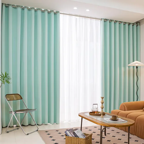 Vista 11 de Juego de 2 paneles de cortinas opacas, con ojales, aislamiento térmico, ahorro de energía y reducción de ruido, para dormitorio, sala de estar