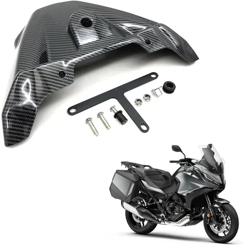 Vista 2 de Compatible with NT1100 NT 1100 2022 2023 Motorcycle Mudguard Front Beak Fairing Extension Wheel Extender Fender Carbon Fiber