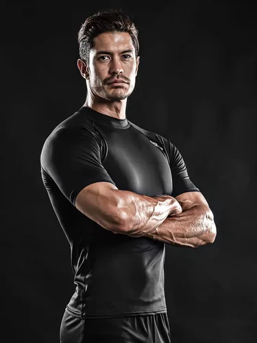 Vista 5 de DRSKIN 4, 3 or 1 Pack Men's Compression Shirt Short Sleeve Top Baselayer Sports T-Shirt Athletic Running Active Workout