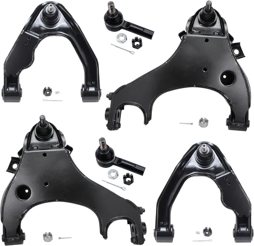 Vista 48 de Detroit Axle - Kit de brazos de control delantero para Chevy Silverado 1500 GMC Sierra 1500 GMC Sierra 1500 Avalanche Yukon Tahoe Escalade ESV EXT