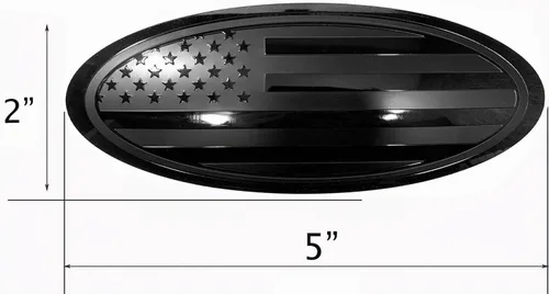 Vista 2 de Emblema de metal de 5 pulgadas para superponer en la puerta trasera Compatible con Ford Bronco Sport (Negro, 5")