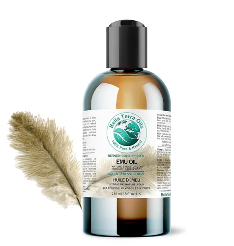 Vista 10 de Bella Terra Oils - Aceite de emú 4 oz - Emu australiano puro genuino, infundido con ácido linoleico y oleico, compañero perfecto para una piel