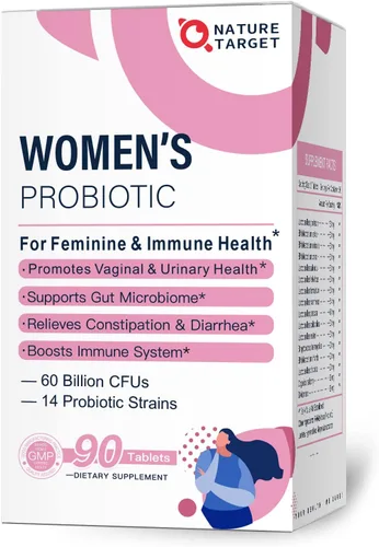 Vista 2 de NATURE TARGET Probióticos para mujeres, probióticos para hombres, probióticos para digestivos,Vaginal,Salud de la próstata