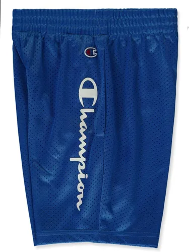 Vista 2 de Champion Pantalones cortos de malla Vertical Script Performance para niño (azul Bozetto)