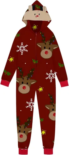 Vista 2 de Pijamas de Navidad familiares a juego, pijamas familiares de Navidad a juego, pijamas de bebé niño
