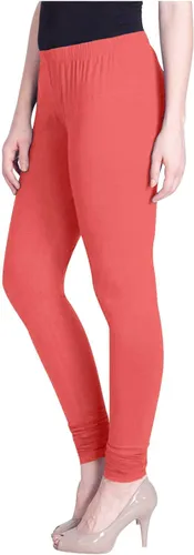 Vista 9 de ladyline Leggings Churidar elásticos de algodón para mujer Extra largos de longitud completa de cintura alta Talla regular y grande Pantalones