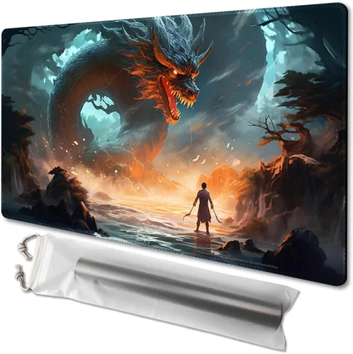 Vista 7 de MTG - Tapete de juego tamaño 24 x 14 pulgadas, bolsas de almacenamiento gratuitas, respaldo antideslizante, impresión, ideal para entusiastas