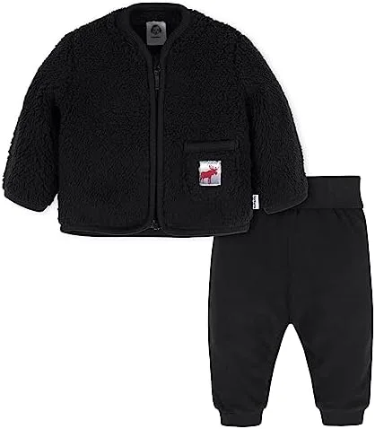 Vista 7 de Gerber Baby Boys Toddler Sherpa Jacket & Jogger Pant Set