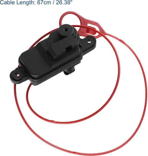 Vista 6 de ACROPIX Actuador de cerradura de puerta de llenado de combustible para Audi A3 A4 - Paquete de 1 negro