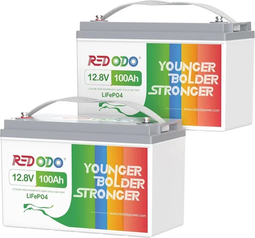Vista 18 de Redodo - Batería de ciclos profundos LiFePO4 de 12 V y 100 Ah