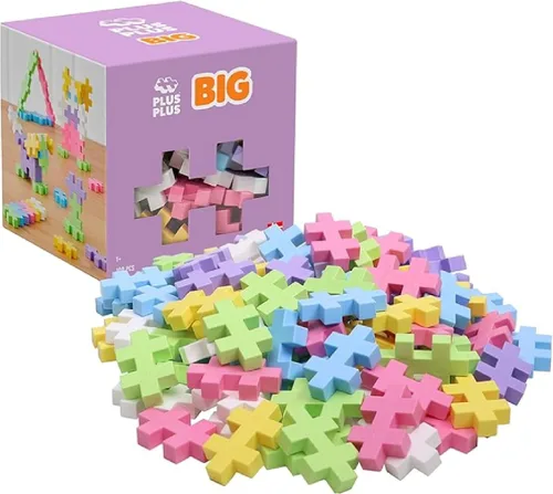 Vista 11 de PLUS PLUS BIG - Set de Juego Abierto - 100 Piezas - Mezcla de Colores Básicos, Juego de Construcción STEM, Piezas de Rompecabezas Grandes