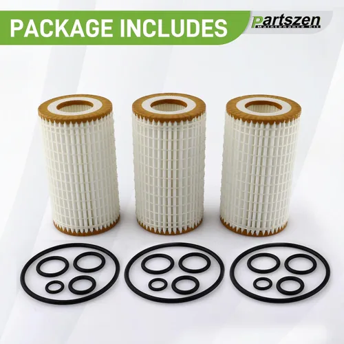 Vista 7 de 05102905AB Filtro de aceite con juntas tóricas Compatible con Mercedes-Benz AMG E300 E550 C320 C230 CL550 CLK55 2005-2011