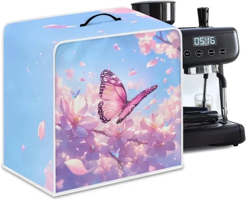 Vista 30 de Cubiertas para máquina de café con mango superior, resistentes a las manchas, para mezclador, compatible con la mayoría de cafeteras