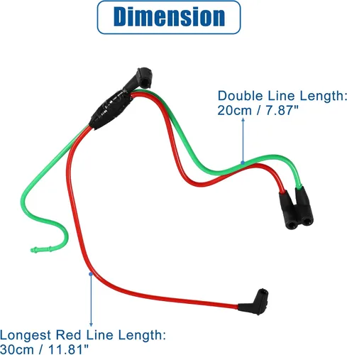 Vista 7 de X AUTOHAUX Conexión de línea de manguera de vacío de emisiones turbo F81Z-9E498-DA para Ford F250 F350 F450 F550 Super Duty 1999-03 para Ford