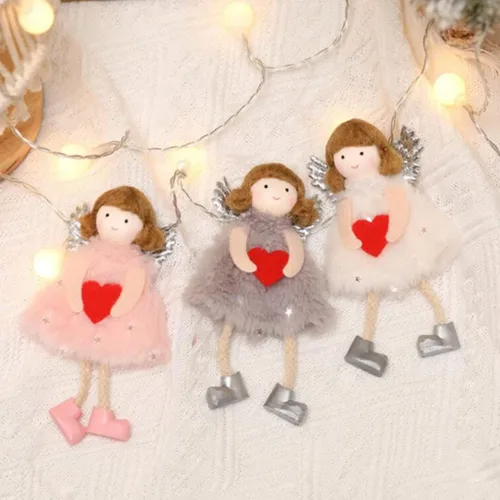 Vista 3 de FZBNSRKO 3 colgantes de ángel – Colgantes de ángel Nashville colgantes para Navidad, Año Nuevo, cumpleaños, boda, decoración del día de San Valentín