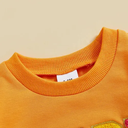 Vista 253 de Traje de San Valentín para bebé, niña, niño, traje de San Valentín, sudadera de manga larga con estampado de corazón