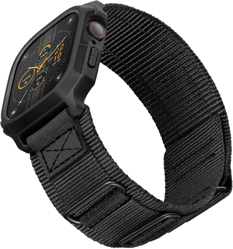 Vista 29 de SUNFWR - Correas compatibles con Apple Watch de 44 mm y 45 mm con estuche, correa deportiva resistente para Apple Watch con cubierta protectora