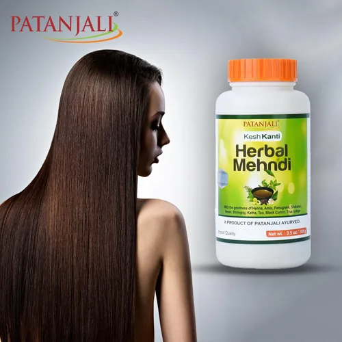 Vista 4 de Patanjali Kesh Kanti Herbal Mehndi 3.53 oz (paquete de 3)