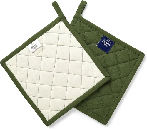 Vista 12 de Encasa XO Soportes para ollas, almohadillas acolchadas para cocina, 8 x 8 Azul escocés