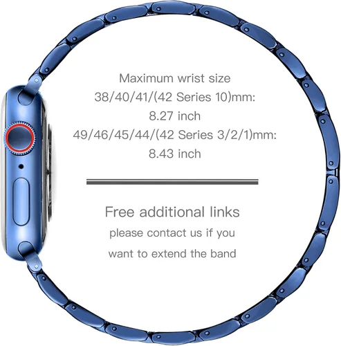 Vista 3 de YGTIECS Compatible con correas de Apple Watch para mujeres de 1.496 pulgadas, 1.575 pulgadas, 1.614 pulgadas, 1.654 pulgadas, 1.732 pulgadas, 1.772