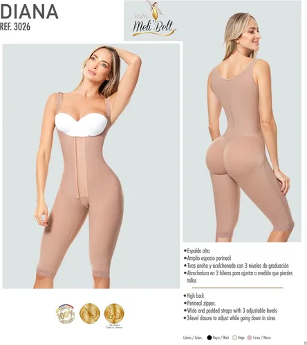 Vista 4 de Melibelt 3026 Fajas Colombianas Reductoras Y Moldeadoras Ropa de compresión para mujer