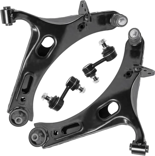 Vista 212 de Detroit Axle - 4 piezas de brazos de control traseros para Ford C-Max, Focus, Mazda 3 5, Volvo C30, C70, S40, V50, 4 brazos de control superiores e