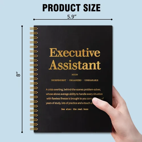 Vista 2 de Executive Assistant - Cuaderno de tapa dura de 160 páginas con espiral, regalo inspirador para asistente ejecutivo, regalo de asistente