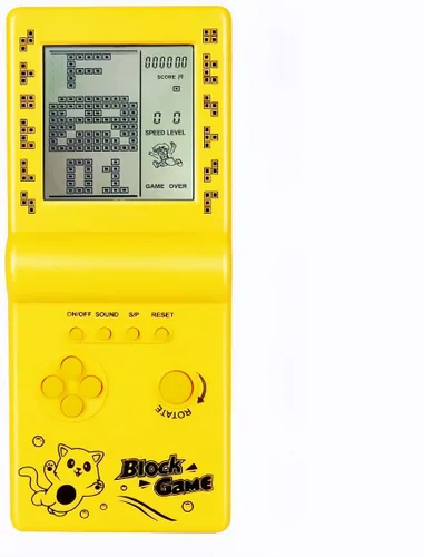 Vista 10 de Retro Classic Block Game Console Múltiples Juegos Ajustable Nivel/Velocidad Portátil Portátil Portátil Juego Ladrillo/Carreras/Tanque Batalla Puzzle