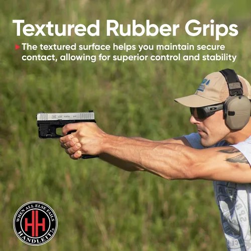 Vista 7 de Handleitgrips Handgun Grip Tape Compatible with Glock 43x and Glock 48 - Rubber Pistol Grip Wrap Tape, Easy Install Accessories, Veteran Owned, Made