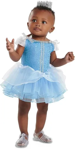 Vista 3 de Disney Disfraz infantil de Cenicienta Prestige para bebé, Azul