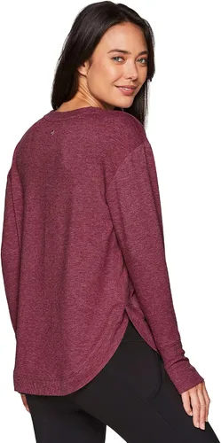 Vista 5 de RBX Active - Sudadera ligera de felpa francesa de manga larga para mujer
