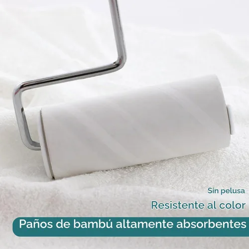 Vista 8 de Paquete de 6 paños para bebé, toallas faciales súper suaves para la Blanco