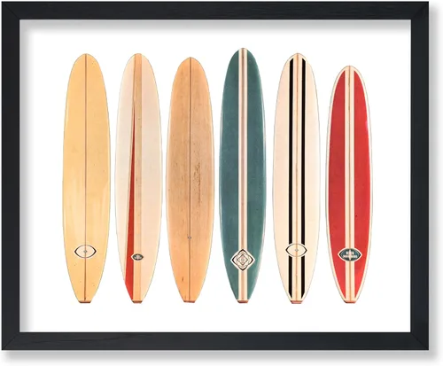 Vista 63 de Poster Master Póster clásico costero, impresión acuática vintage, regalo para artistas, amigos, atrapa las olas, surfistas en el mar, playa, costa