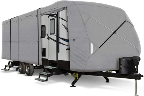 Vista 10 de Leader Accessories - Funda protectora para remolque de viaje para caravana, 3 capas, polipropileno 165g Heavy Duty Camper Cover,Snowproof,Anti-UV